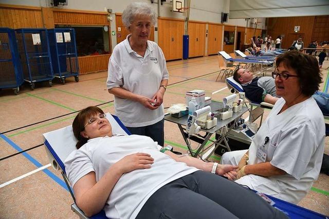 Ohne die Helfer gbe es die Blutspendenaktion in Grenzach-Wyhlen nicht