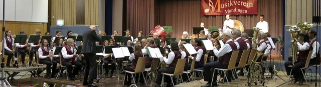 Frhjahrskonzert des Musikvereins Mundingen in der Neumattenhalle  | Foto: Georg Vo