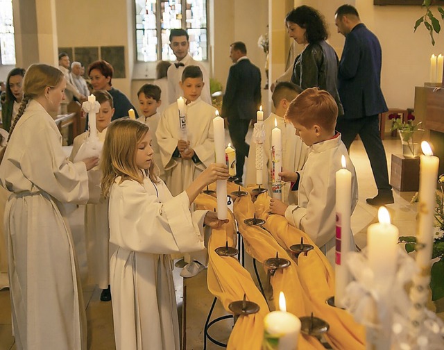 <BZ-FotoAnlauf>St. Josef Brombach: </B...n in Brombach Erstkommunion gefeiert.   | Foto: Georg Molnar