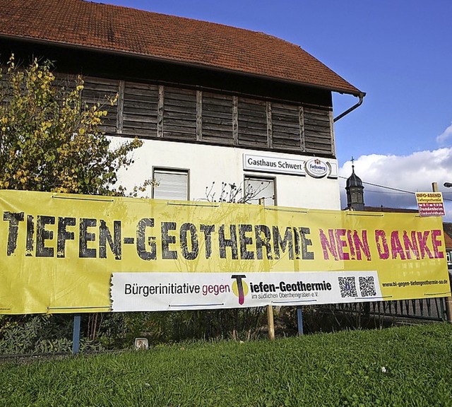 Geothermie-Protest 2014 in Dundenheim.   | Foto: C. Breithaupt