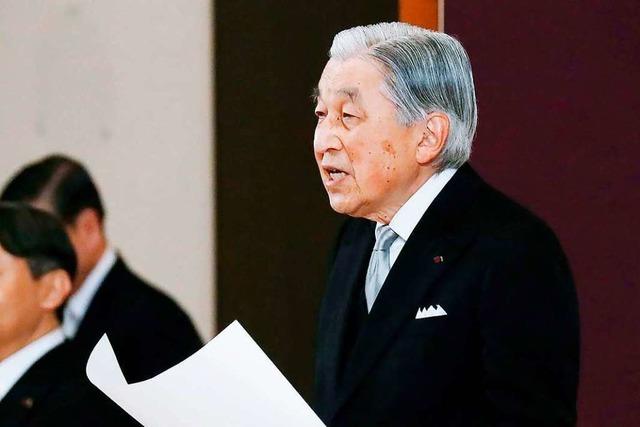 Japans Kaiser wendet sich ein letztes Mal ans Volk und dankt ab
