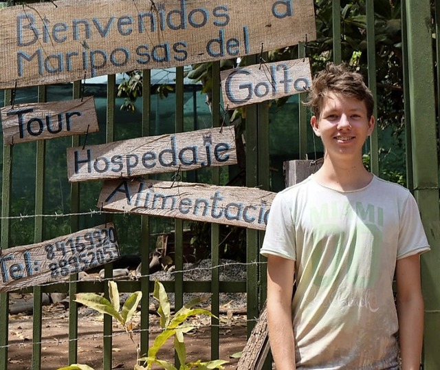 Simon Eugler hat es nach der Schule erst einmal nach Costa Rica verschlagen.  | Foto: privat