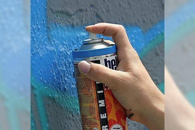Knallige Wandgemlde aus der Spray-Dose
