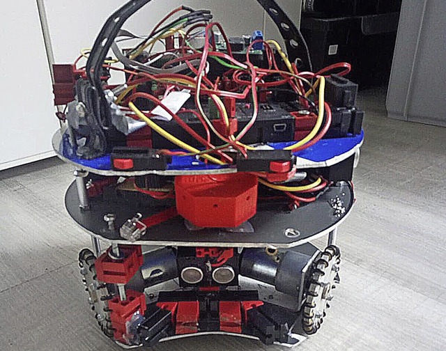 Roboter bereit zum Kick   | Foto: privat