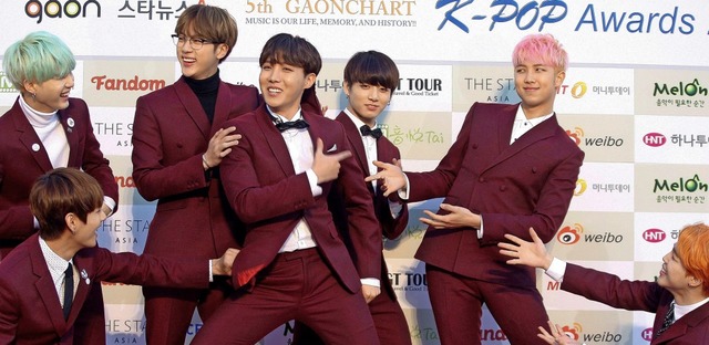 Mnnlich, hipp, jung: die sdkoreanische Boygroup Bangtan Boys, kurz BTS  | Foto: dpa
