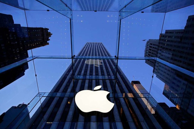 Der Quartalsumsatz von Apple sank im J...aber ber den Prognosen der Analysten.  | Foto: dpa