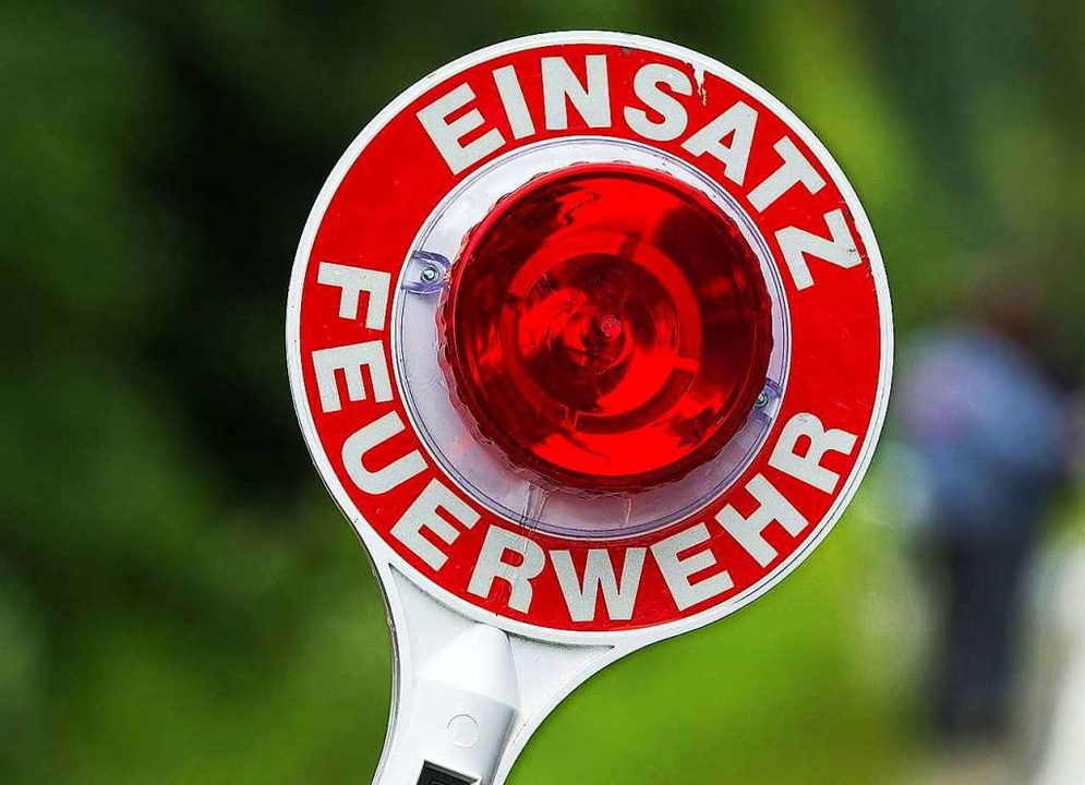 Die Feuerwehr eilte dem Piloten zur Hilfe.  | Foto: Armin Weigel