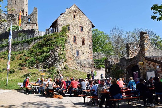 Der Rttelnbund hatte am 1. Mai rund um die Burg alle Hnde voll zu tun.  | Foto: Heidemarie Wussler