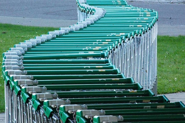 Einen Einkaufswagen haben Jugendliche ...ger Rheincenter vom Parkhaus geworfen.  | Foto: Hannes Lauber