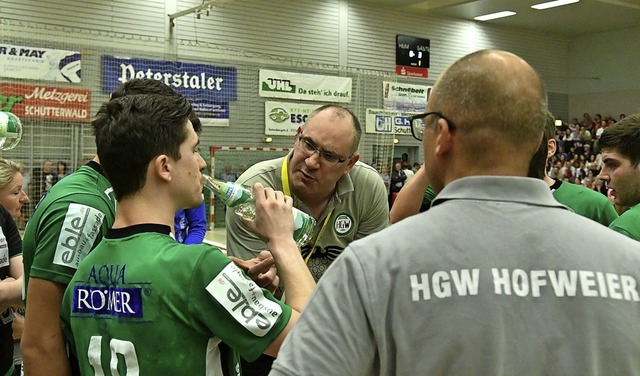 Letzte Anweisungen vor dem Showdown: T...t in der Sdbadenliga perfekt machen.   | Foto: Wolfgang Knstle