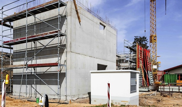 Das Gebude fr das geplante Blockheiz...n Nachtragsbauantrag gestellt werden.   | Foto: Wilfried Dieckmann