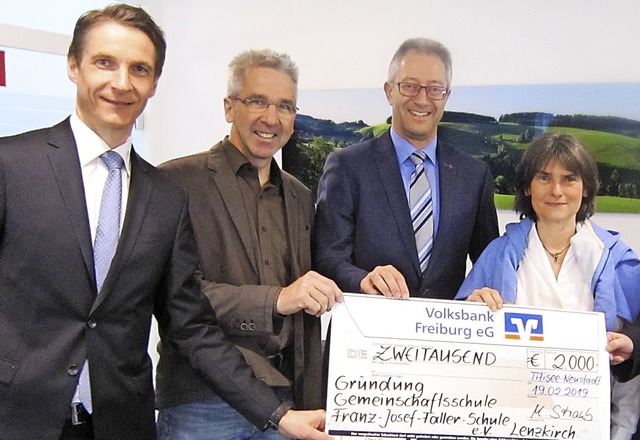 Den Start der  Franz-Josef-Faller-Geme...die Volksbank Freiburg mit 2000 Euro.   | Foto: Privat