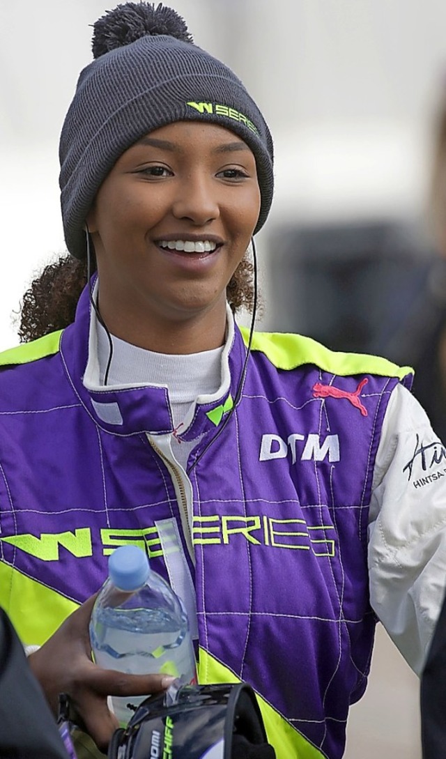 Die 24-jhrige Naomi Schiff ist in Sd...ing auf dem Hockenheimring am Freitag.  | Foto: dpa