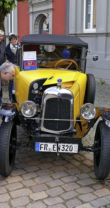 Das lteste Auto beim Waldkircher Sonntag war dieser Citron von 1922.  | Foto: Sylvia Sredniawa