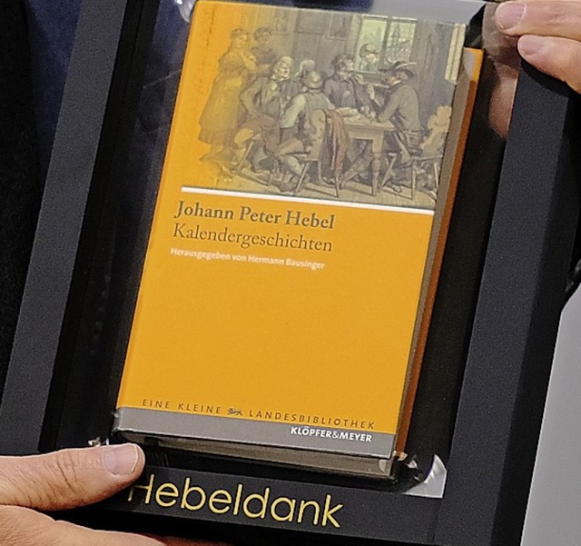 Hebeldank: &#8222;Kalendergeschichten&#8220; von Johann Peter Hebel  | Foto: Ansgar Taschinski
