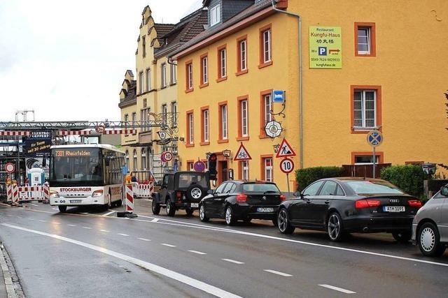 Sperrung am Grenzacher Zoll dauert eine Woche lnger