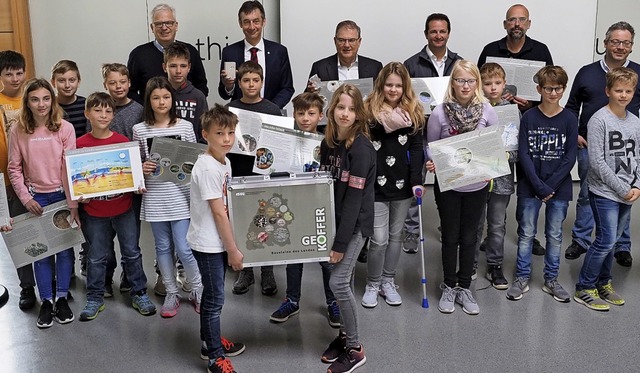 ber den hohen Besuch und den Geo-Koff...der Mathias-von-Neuenburg Realschule.   | Foto: Jutta Geiger