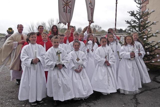 Zehn Erstkommunikanten feiern Weißen Sonntag