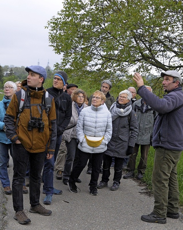 &#8222;Was piept denn da?&#8220; fragt...eren Stadtfhrung  am Tllinger Berg.   | Foto: Ounas-Krusel