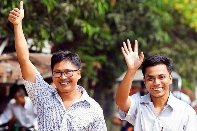 Myanmar lässt inhaftierte Reuters-Journalisten frei