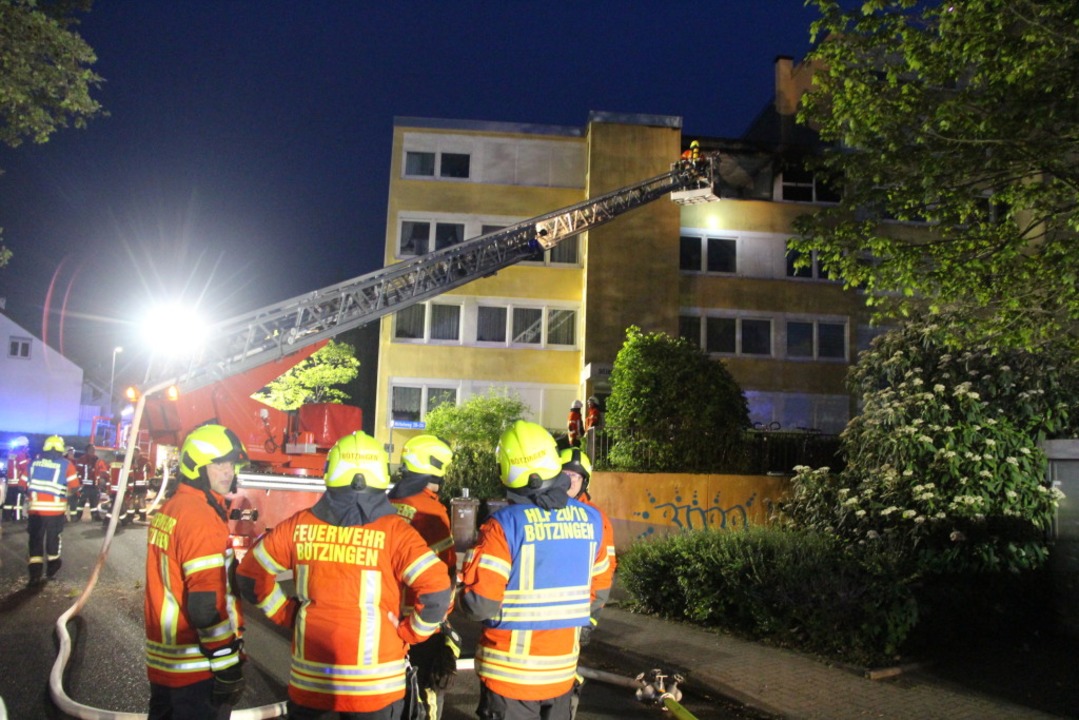 Groeinsatz der Retter in Umkirch.  | Foto: Horst David