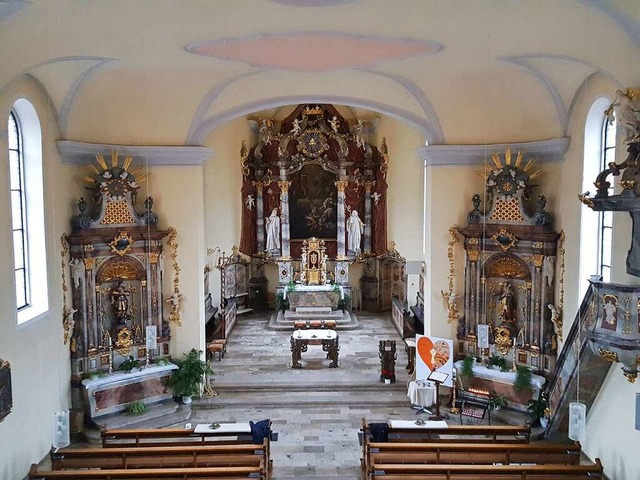 Die Seitenaltre und die Kanzel der St...der Klosterkirche in Ettenheimmnster.  | Foto: Beate Zehnle-Lehmann