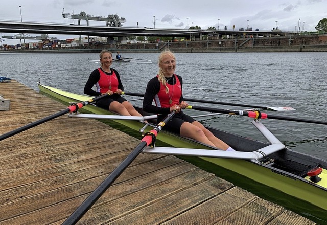 Lina Breitenfeldt (vorne) und Chiara S...innen-B-Doppelzweier auf 1500 Metern.   | Foto: privat