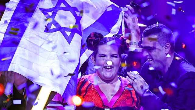 Im Visier von Israel-Kritikern:  Snge...ai gewann im vergangenen Jahr den ESC.  | Foto: FRANCISCO LEONG