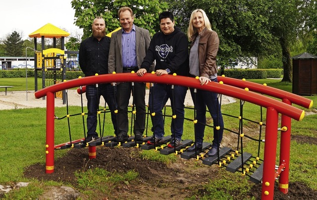 Das Team, das sich um das Wehrer Parkb...fr die Bderverwaltung zustndig ist.  | Foto: Sara Ghring