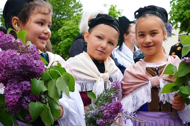 Die Vreneli haben sich schick gemacht.  | Foto: Sarah Trinler