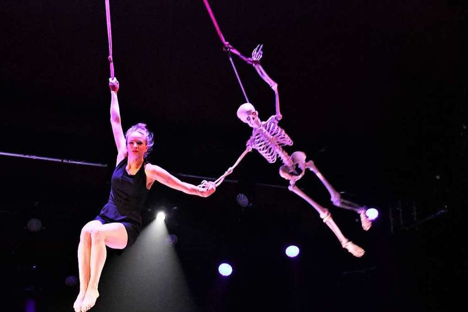 Helena Jans (Belgien) zeigt einen Pas des Deux mit Oskar an Aerial Straps (Foto: Barbara Ruda) Helena Jans (Belgien) zeigt einen Pas des Deux mit Oskar an Aerial Straps (Foto: Barbara Ruda)