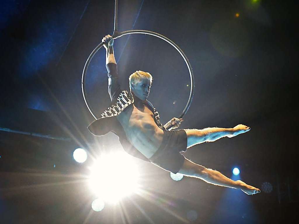 Matthew Casey (USA) am Aerial Hoop