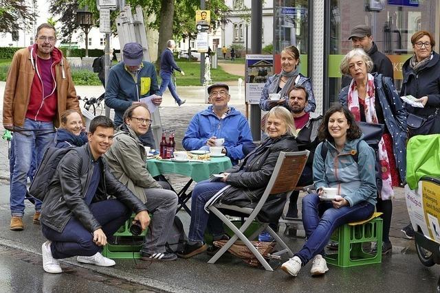 Wahlkampf: Grne fhren Beispiel Grabenstrae an