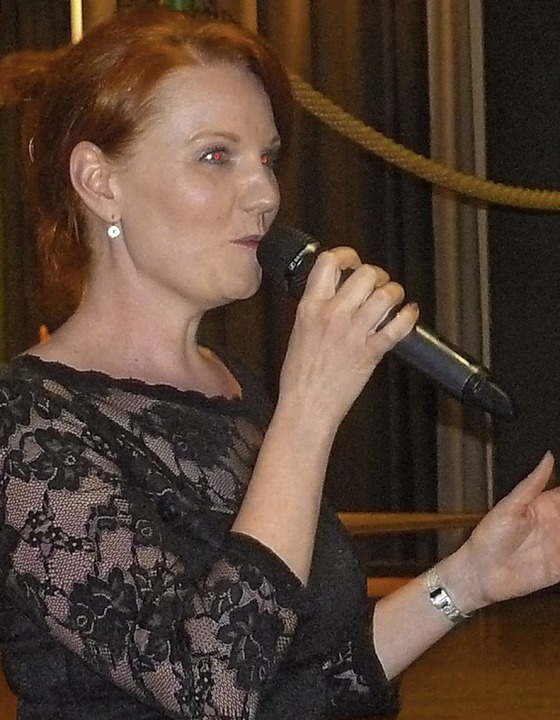 Nadine Dreher berhrte mit ihrem Gesang die Herzen. 