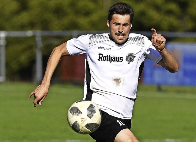 Grafenhausens Torjger Florian Haselba...gegen Eisenbach ohne Erfolgserlebnis.   | Foto: scheu