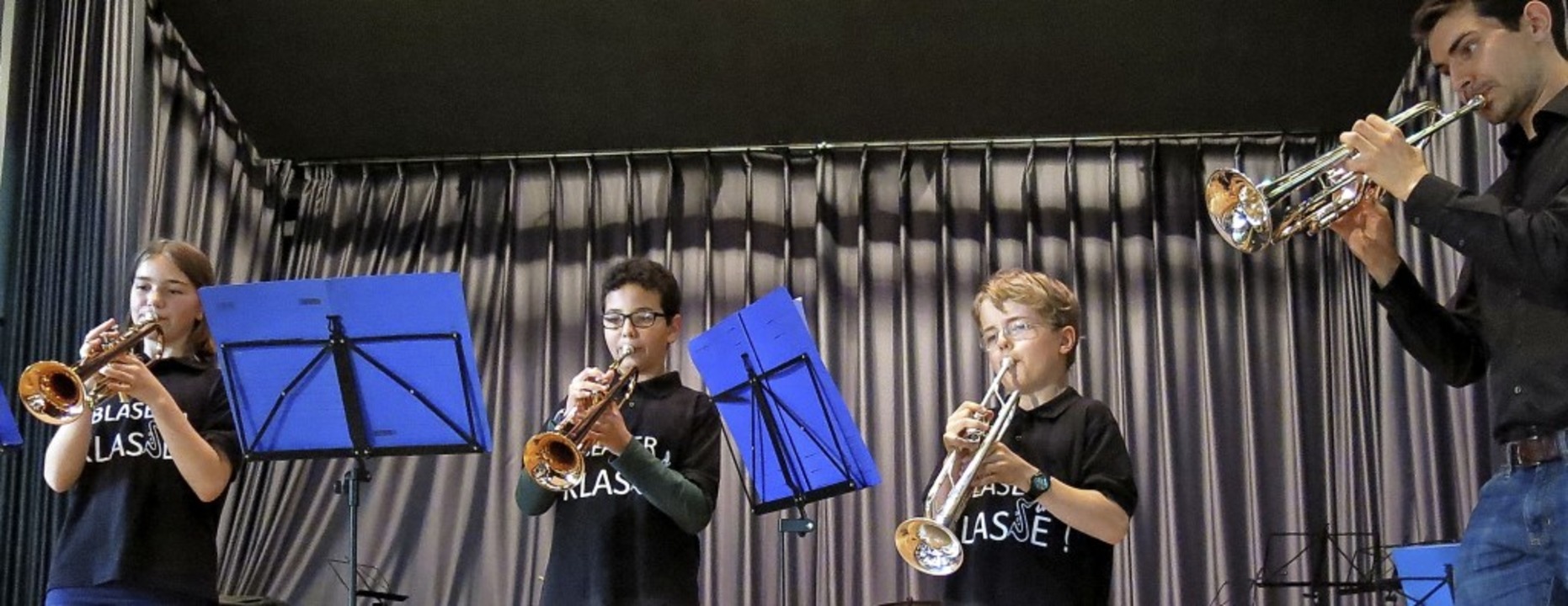 Die Trompeter der Blserklasse 6a/b  | Foto: Georg Vo
