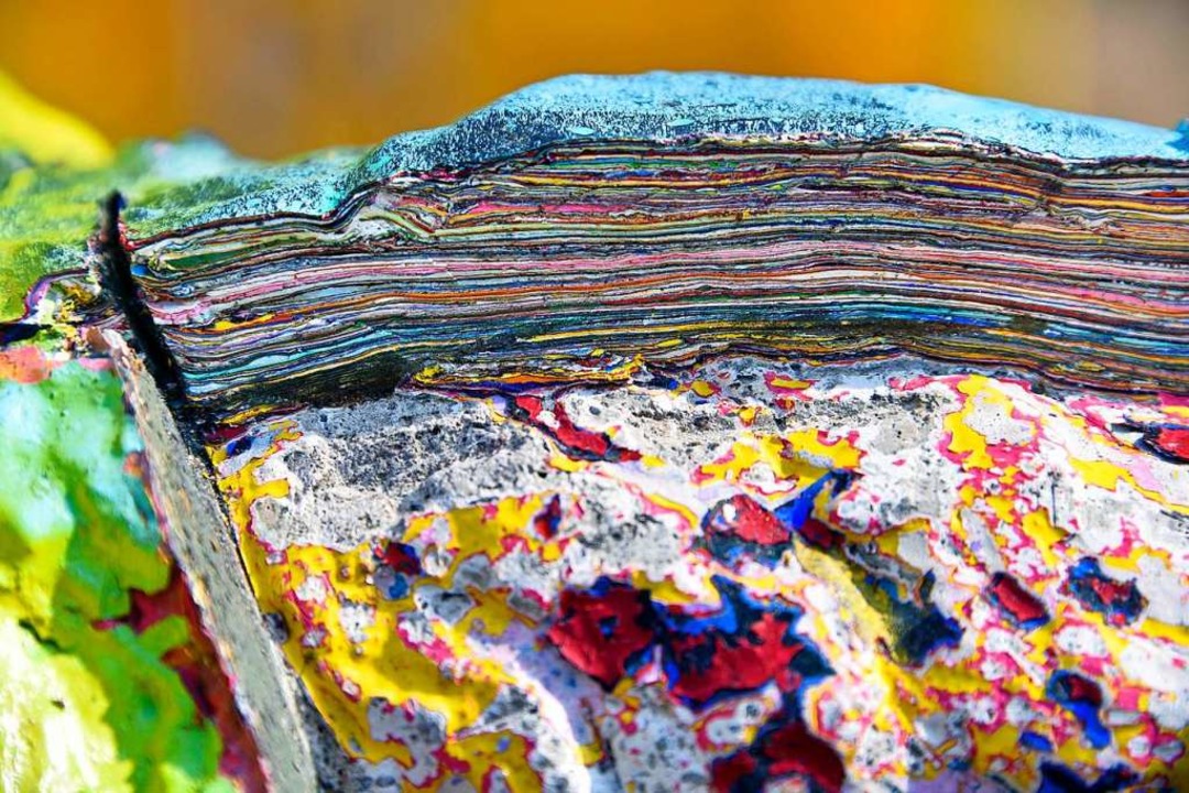 180 Kilogramm Farbe trug das Pferd an sich.  | Foto: Michael Bamberger