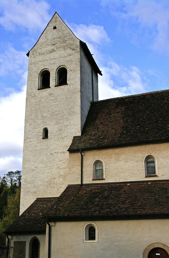 Die Sulzburger Kirche St. Cyriak bilde...vollen fr das Konzert der Stadtmusik.  | Foto: Martin Pfefferle