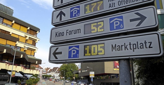 622000 Euro investiert Offenburg ins   Parkleitsystem.  | Foto: DKNE