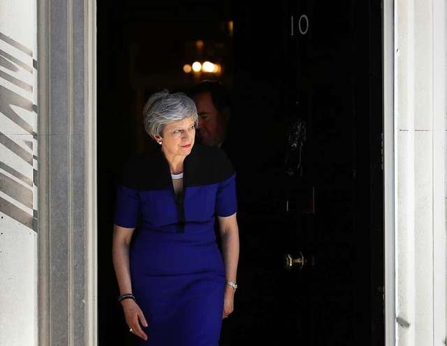 Theresa May, Premierministerin von Gro...Anlauf fr ein Brexit-Abkommen nehmen.  | Foto: dpa