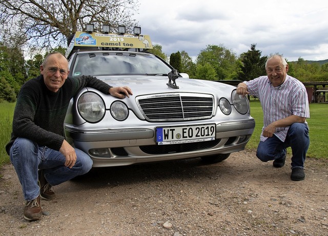 Zwei Freunde, ein Auto und 7000 Kilome...en das Abenteuer Vlkerverstndigung.   | Foto:  Peter Rosa
