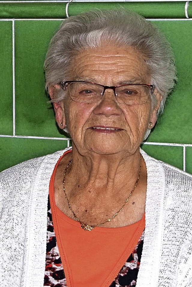 Elsa Strohmeier wird heute 90 Jahre alt.  | Foto: ulrike Jger