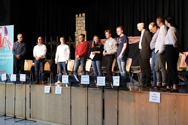 An der Podiumsdiskussion nahmen teil (... Emilia Nenaschew (Jugendgemeinderat).  | Foto: Christoph Breithaupt