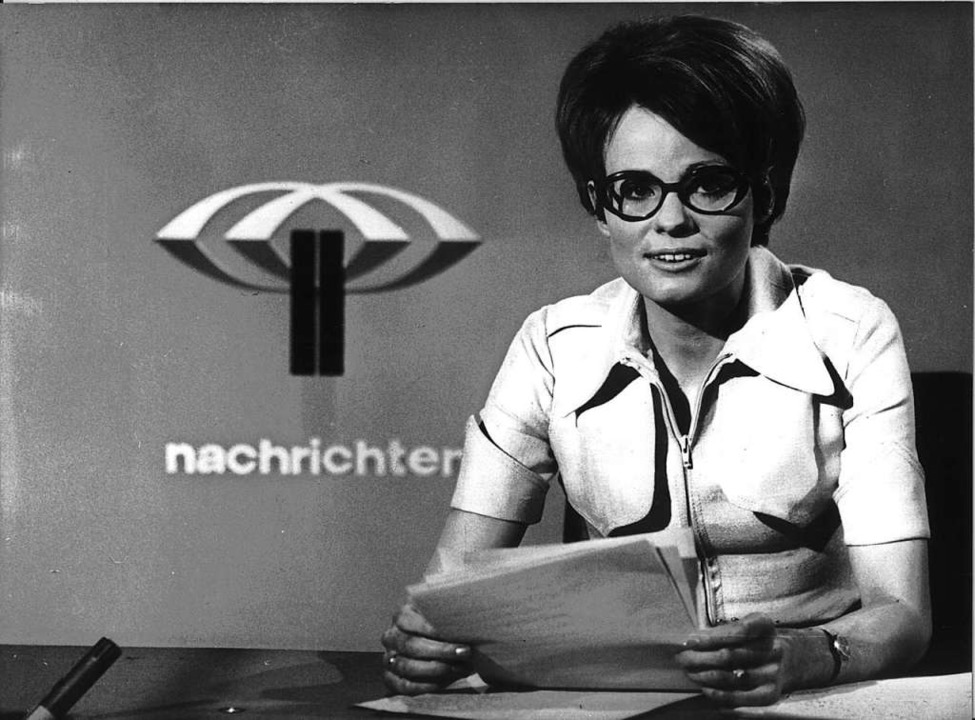 ZDF-Nachrichtensprecherin Wibke Bruhns 1971.  | Foto: A9