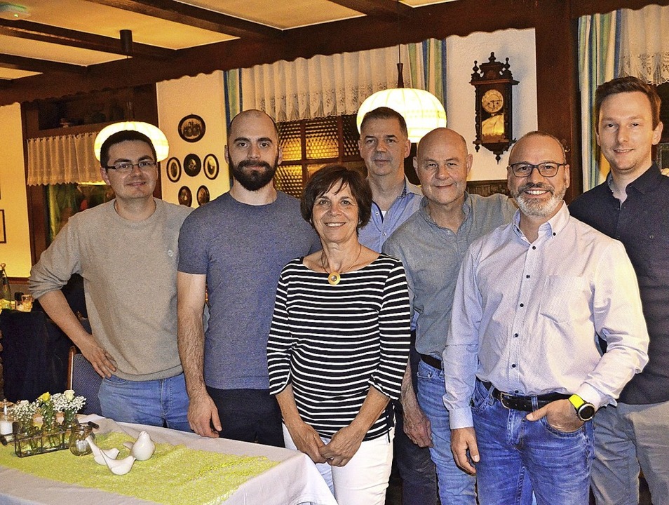 Der neugewhlte Vorstand des Tischtenn... Riccardi und Eric Haase (von links).   | Foto: Nikolaus Bayer