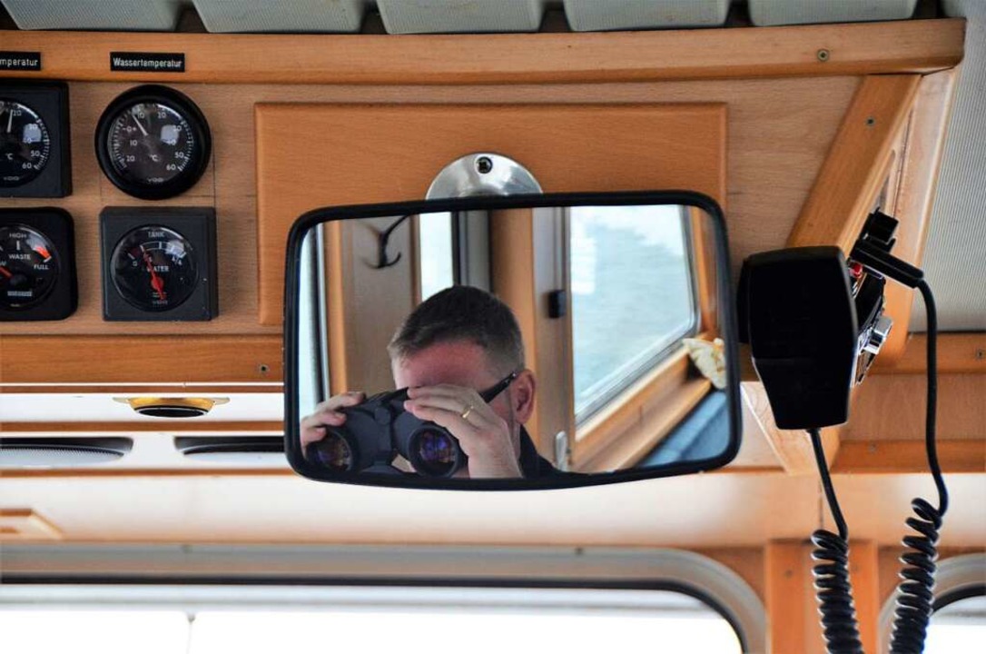 Auf dem Polizeiboot   | Foto: Kathrin Blum
