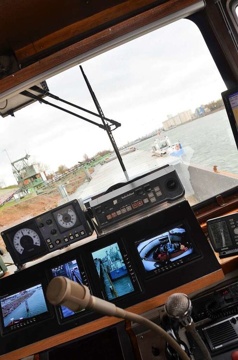 Auf dem Polizeiboot   | Foto: Kathrin Blum