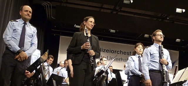 Ein anspruchsvolles Konzert bot das Bu...ten Hochschwarzwlder Blaulichttages.   | Foto: Karla Scherer