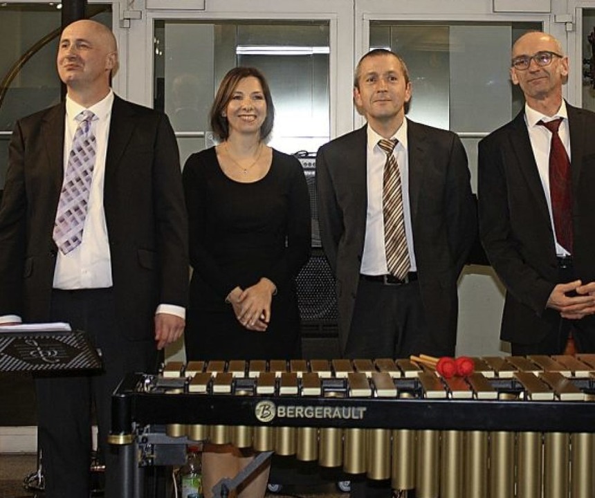 Die Combo: Gareth Reaks, Olga Krasotova, Andreas Buchholz und Eric Karle   | Foto: Hildegard Karig