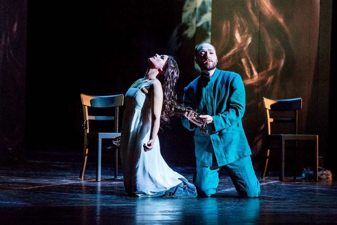Katharina Ruckgaber als Mlisande und John Carpenter als Pellas  | Foto: Rainer Muranyi